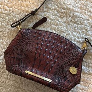 Brahmin Brown Crocodile Embossed Women's Bag